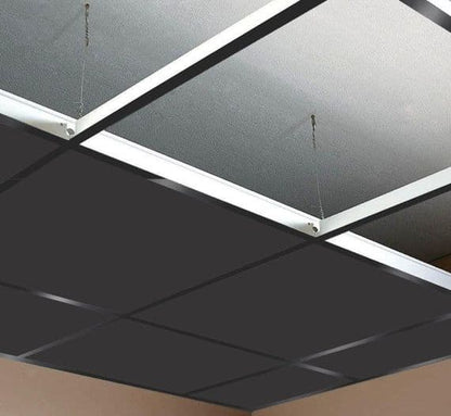 10m2 Black Suspended Ceiling Grid System 600x600