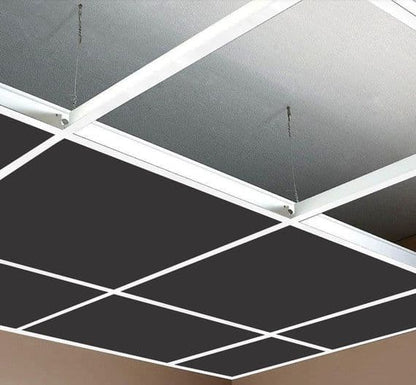 10m2 Complete White Suspended Ceiling Grid System x 24mm Wide ( Tiles Not Included).