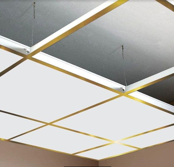 10m2 Gold Suspended Ceiling Grid Suspension System 600mm x 600mm