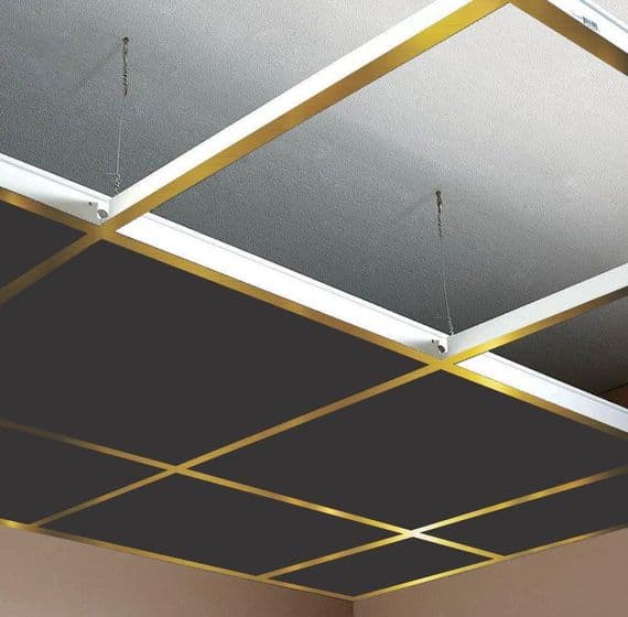 10m2 Gold Suspended Ceiling Grid Suspension System 600mm x 600mm