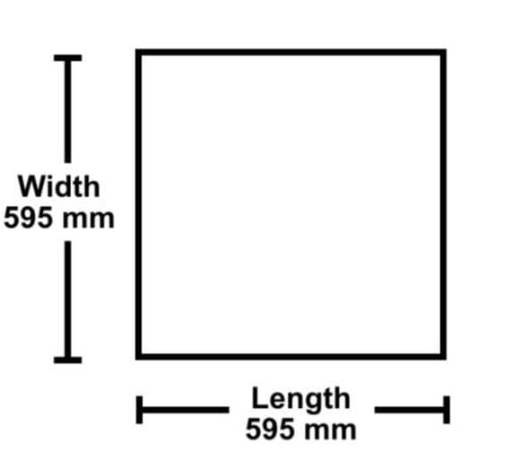 595mm x 595mm Ecophon Tegular Advantage Ceiling Tiles