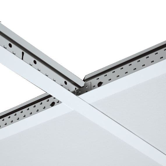 Armstrong Zentia Suspended Ceiling Tiles Square Edge, 595mm x 595mm x 15mm Dune Supreme Evo Aruba