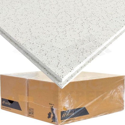 Armstrong Zentia Cortega Tegular Ceiling Tiles Board 595mm x 595mm x 15m Fits in 600mm x 600mm Grid