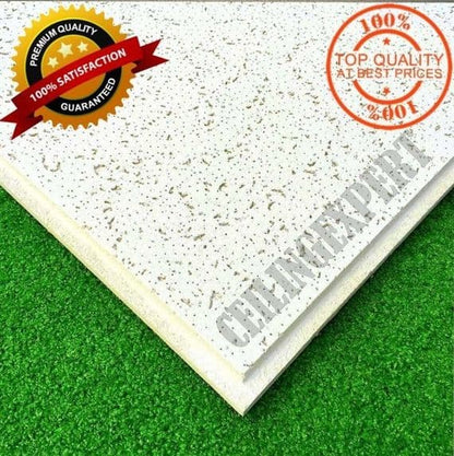 Armstrong Zentia Cortega Tegular Ceiling Tiles Board 595mm x 595mm x 15m Fits in 600mm x 600mm Grid