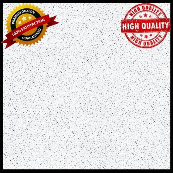 Armstrong Zentia Fine Fissured Ceiling Tiles - 595mm x 595mm x 15mm Square Edge For 600mm x 600mm