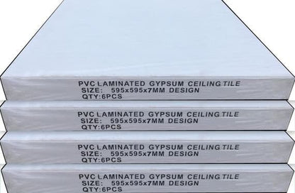 Black Vinyl Suspended Ceiling Tiles 595 * 595 Wipe able and Steam proof Fit to 600mm Grid.