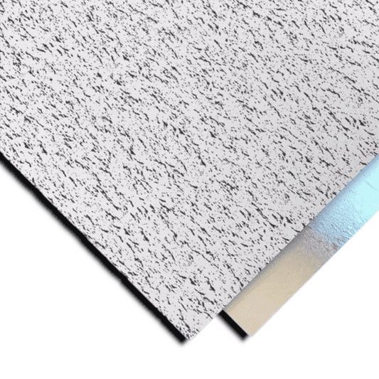 Fissured Print Suspended Ceiling Tiles (Waterproof) Wipeable & Easyclean 595mm x 595mm x 7mm