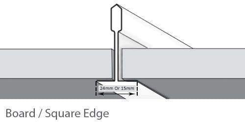 Fissured Print Suspended Ceiling Tiles (Waterproof) Wipeable & Easyclean 595mm x 595mm x 7mm