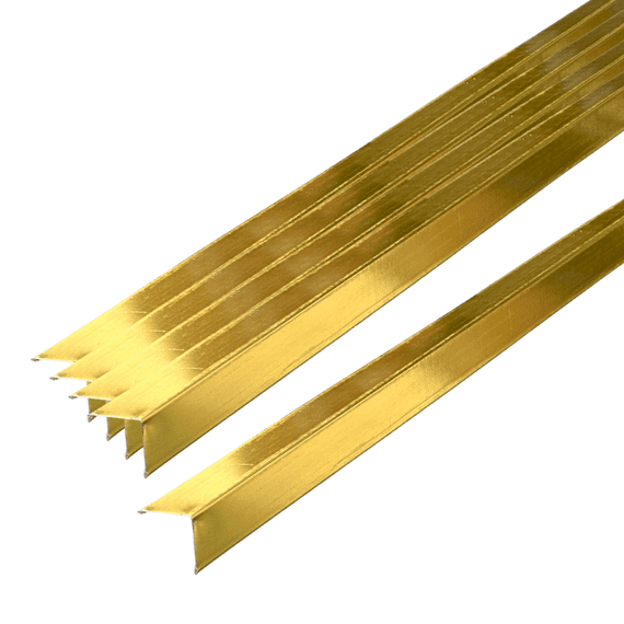 Polished Gold Perimeter Angle Trim 2400mm x 20mm Suspended Ceiling Grid Components Wall Angle