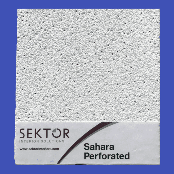 Sektor Sahara Perforated 600 x 600mm Microlook Ceiling Tiles