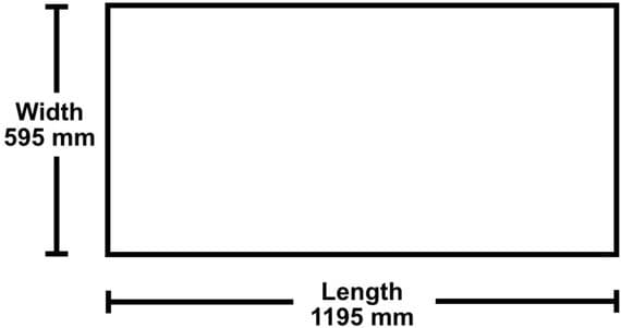 Suspended Ceiling Tiles 1195mm X 595mm x 15mm AMF Star Square Edge For 1200mm x 600m Grid Layout