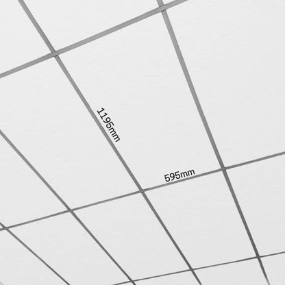 Suspended Ceiling Tiles, EasyClean & Wipeable, 1195mm x 595mm, For 1200mm x 600mm Grid System White