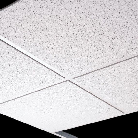 Suspended Fine ND Fissured Tegular Edge Ceiling Tiles Premium 595mm x 595mm 600mm x 600mm Grid