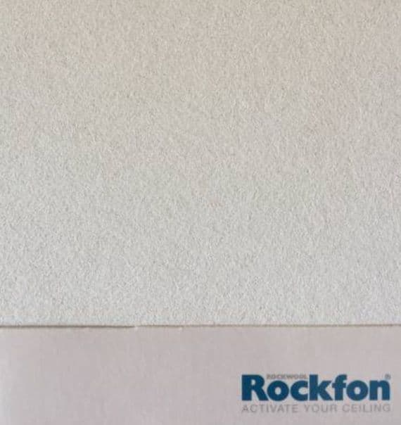 Suspended Rockfon 1195mm x 595m A24 Artic Square Ceiling Tiles For 1200mm x 600mm Grid