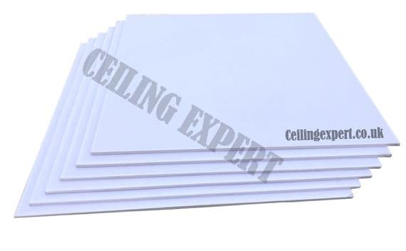 White Suspended Ceiling Tiles (Waterproof) Wipeable and Easyclean Size 1195mm x 595mm x 7mm