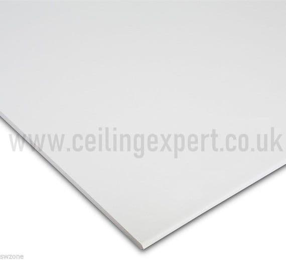 White Suspended Ceiling Tiles (Waterproof) Wipeable and Easyclean Size 1195mm x 595mm x 7mm