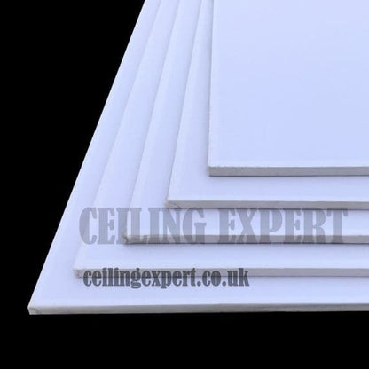 White Suspended Ceiling Tiles (Waterproof) Wipeable and Easyclean Size 1195mm x 595mm x 7mm